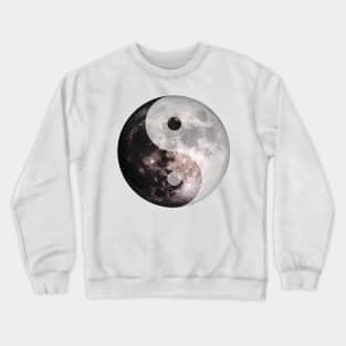 Yin Yang Moon Celestial Design Crewneck Sweatshirt